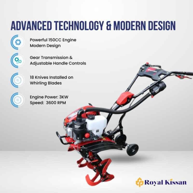 Royal Kissan 3.9kW 150cc Mini Inter Tiller/Cultivator, RK-KS02 - Image 3