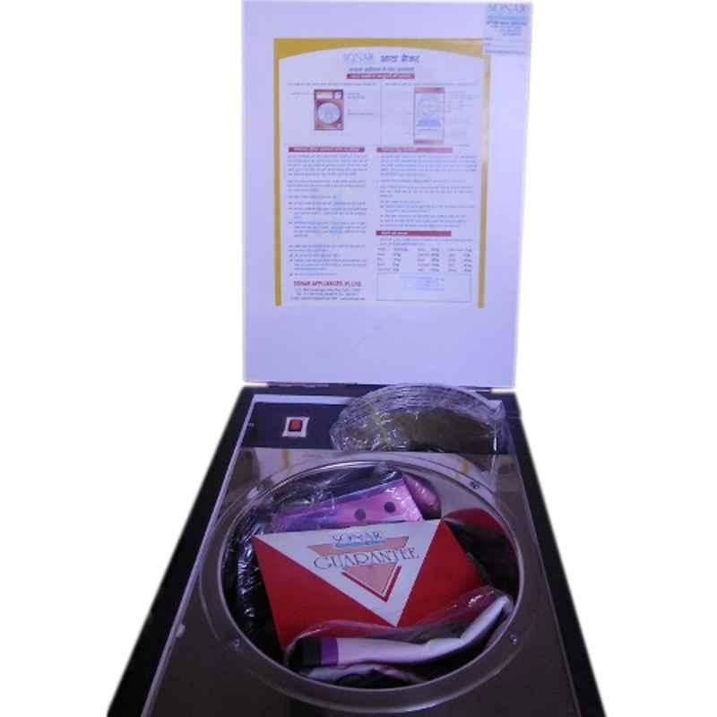 Sonar Premium 1HP Stainless Steel Automatic White Regular Flour Mill - Image 5