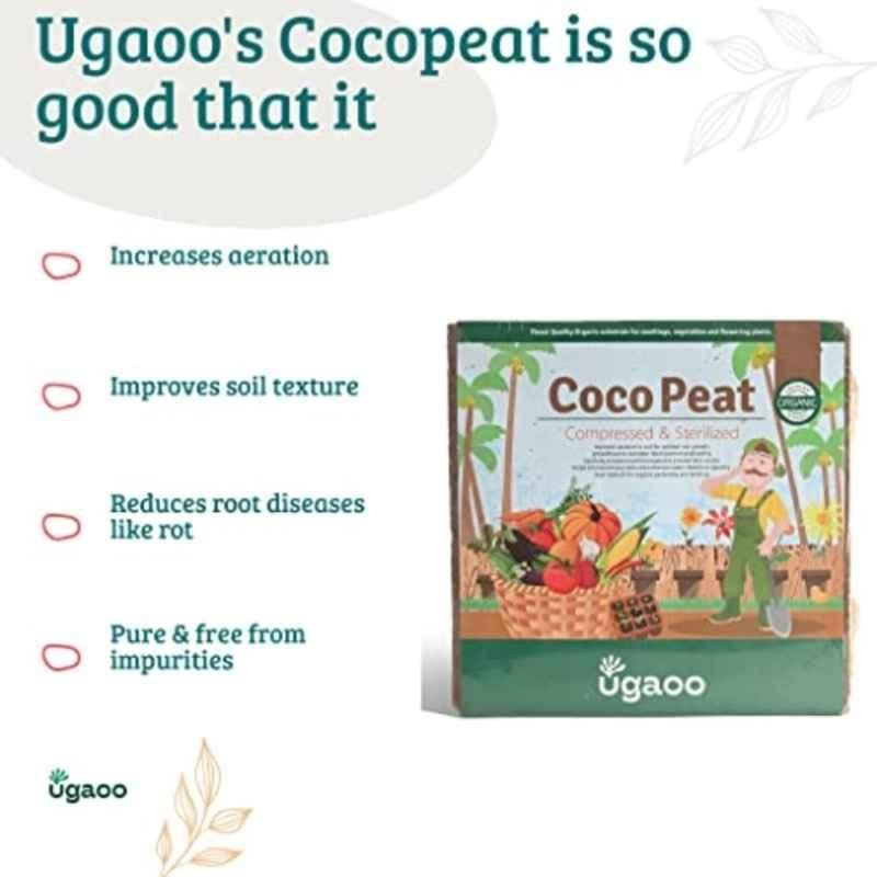 Ugaoo 1kg Organic Cocopeat Block, NUSM0055 - Image 2