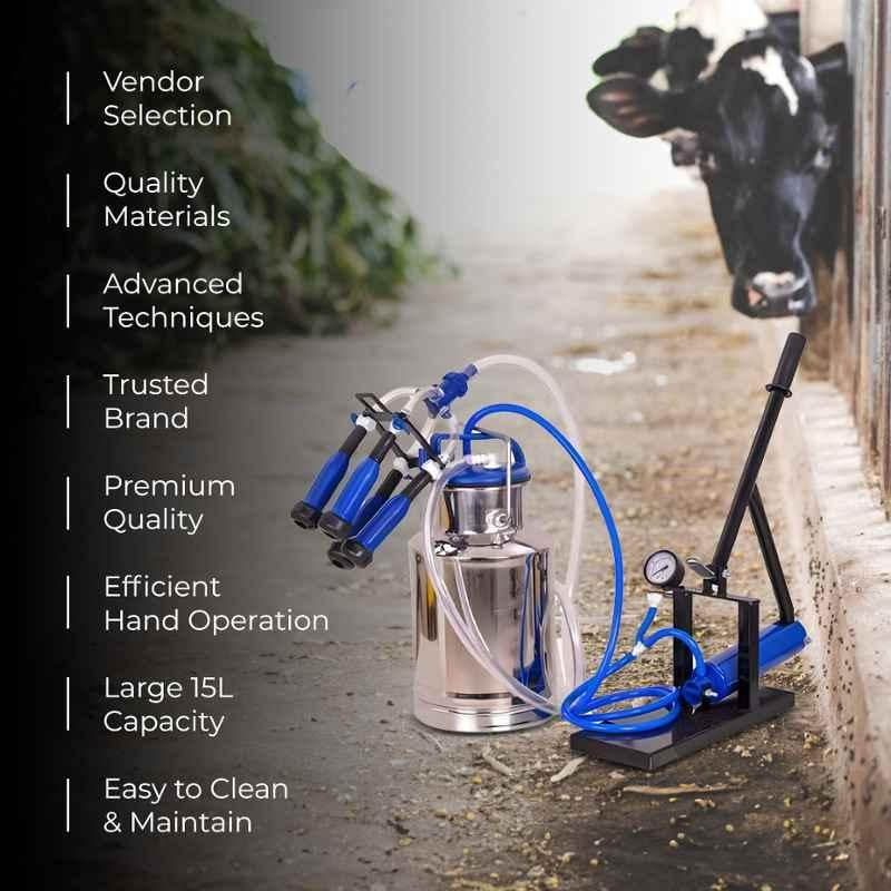 Aplus 15 Litre Hand Operating Milking Machine, B15 - Image 6