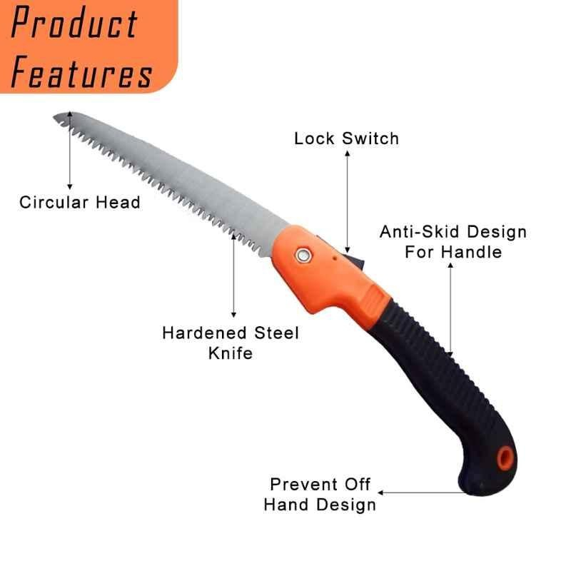 Implemental 16 inch Carbon Steel Folding Pruner Cutter with Lock, BKJAGAN1223 - Image 2