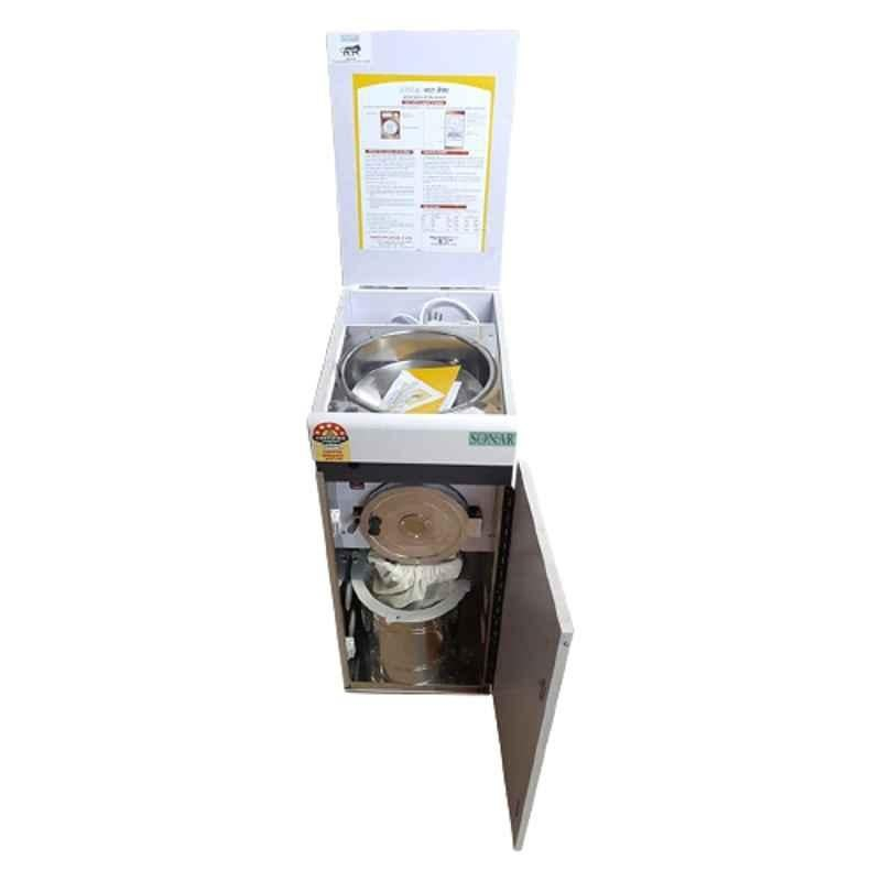 Sonar Premium 1HP Stainless Steel Automatic White Regular Flour Mill - Image 2
