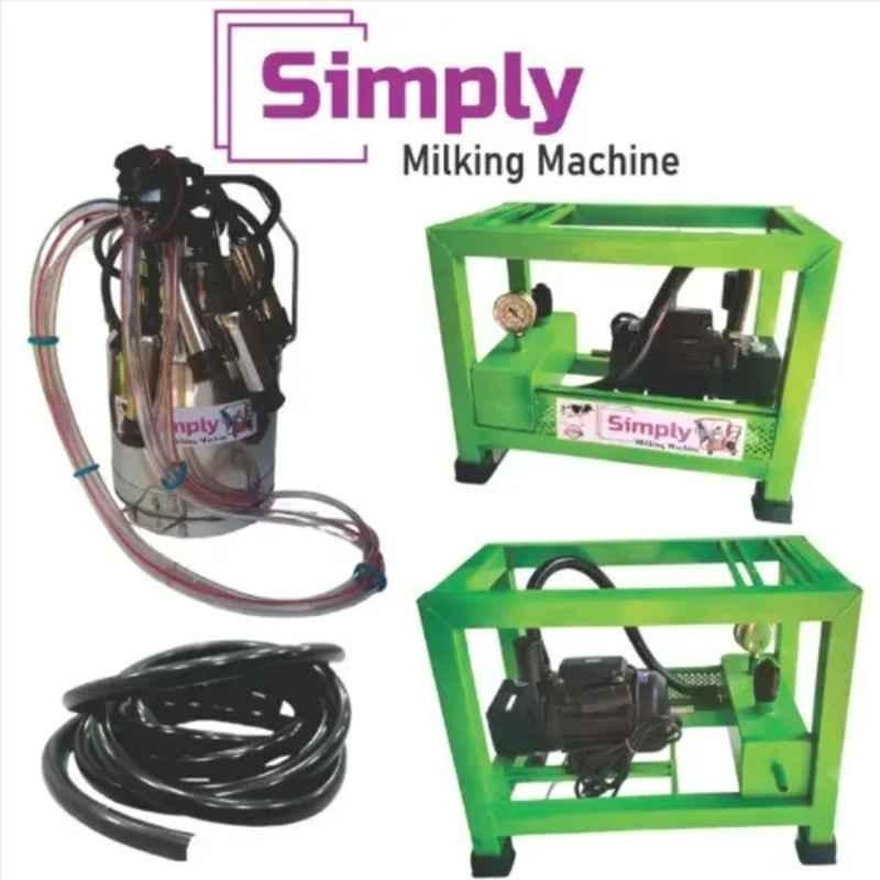 Simply 0.5HP 20 Litre Stainless Steel Single Bucket Monoblock Milking Machine, SM03 - Image 3